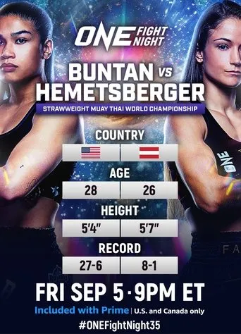 ONE Fight Night 35: Buntan vs. Hemetsberger movie poster - Entertainment content