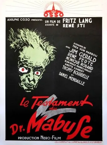The Testament of Dr. Mabuse movie poster - Entertainment content