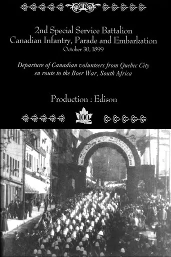 2nd Special Service Battalion, Canadian Infantry, Parade and Embarkation movie poster - Rated 3/10