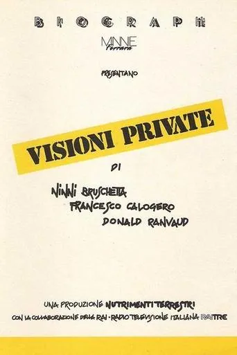 Visioni private movie poster - Entertainment content