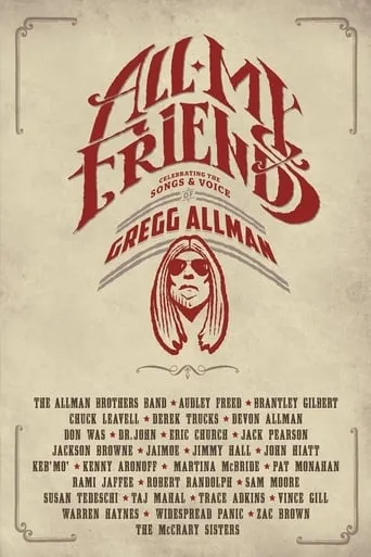All My Friends - Celebrating the Songs & Voice of Gregg Allman movie poster - Rated 4/10