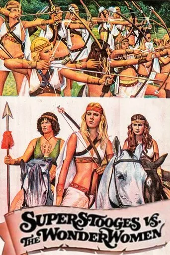 Super Stooges vs the Wonder Women movie poster - Rated 5.8/10