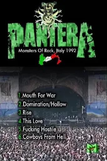Pantera: [1992] Monsters of Rock Italy movie poster - Entertainment content