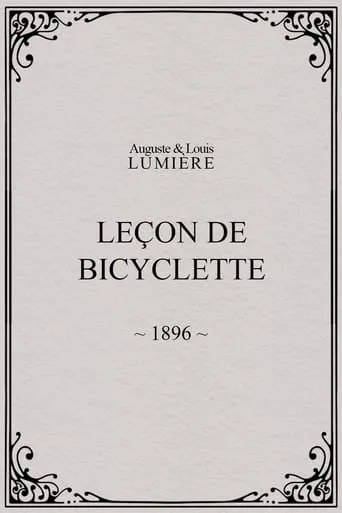 Leçon de bicyclette movie poster - Rated 5/10