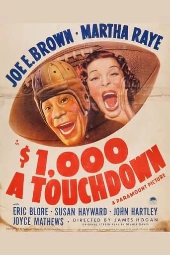 $1,000 a Touchdown movie poster - Rated 2/10