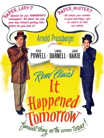 It Happened Tomorrow movie poster - Rated 6.7/10