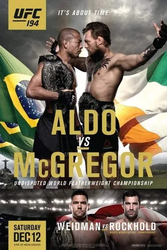 UFC 194: Aldo vs. McGregor movie poster - Rated 6.4/10