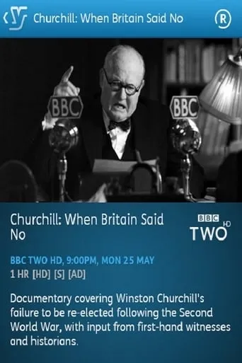 Churchill: When Britain Said No movie poster - Rated 8/10