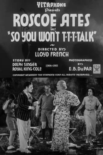 So You Won't T-T-T-Talk movie poster - Rated 3.5/10