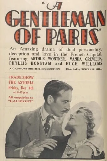 A Gentleman of Paris movie poster - Rated 3/10