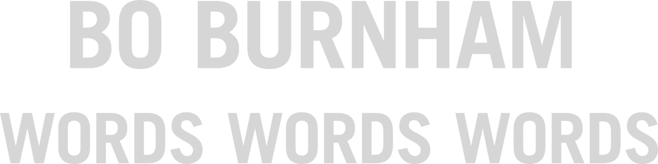 Bo Burnham: Words, Words, Words