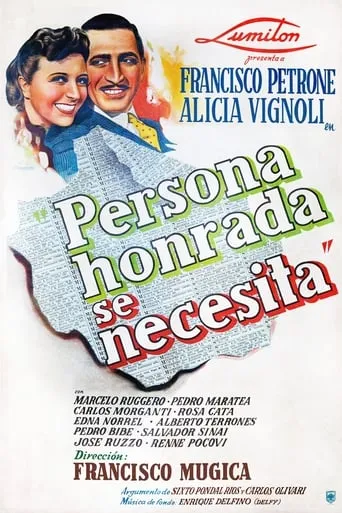 Persona honrada se necesita movie poster - Rated 5/10