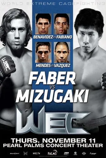 WEC 52: Faber vs. Mizugaki movie poster - Rated 6/10