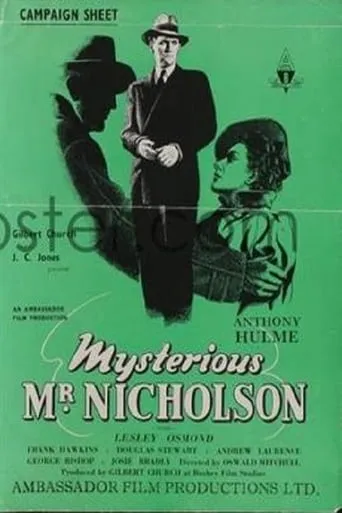 Mysterious Mr. Nicholson movie poster - Rated 4.3/10