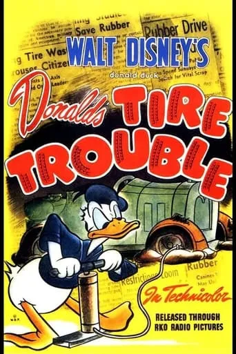 Donald's Tire Trouble movie poster - Rated 6.5/10
