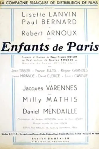 Enfants de Paris movie poster - Entertainment content