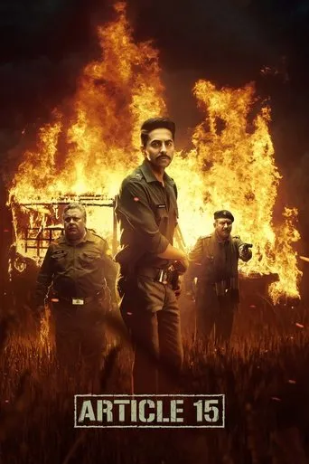 Article 15 movie poster - Rated 7.6/10