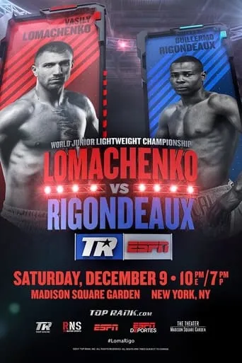 Vasyl Lomachenko vs. Guillermo Rigondeaux movie poster - Entertainment content