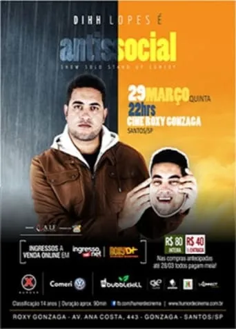 Dihh Lopes - Antissocial movie poster - Rated 7/10