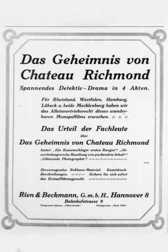 Das Geheimnis von Chateau Richmond movie poster - Entertainment content