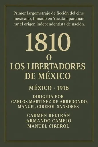 1810 or The Liberators of Mexico movie poster - Rated 5/10