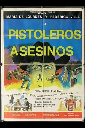 Pistoleros asesinos movie poster - Rated 5/10