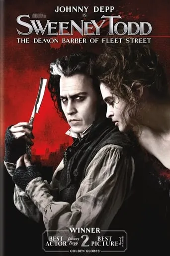 Sweeney Todd: The Demon Barber of Fleet Street - Burton + Carter + Depp = Todd movie poster - Rated 7.5/10