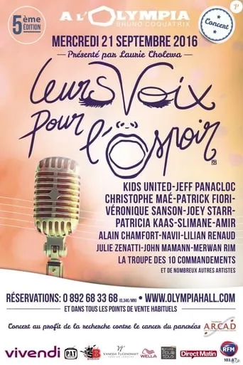 Leurs voix pour l'espoir - 5ème édition movie poster - Entertainment content