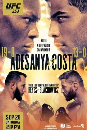 UFC 253: Adesanya vs. Costa movie poster - Rated 7/10