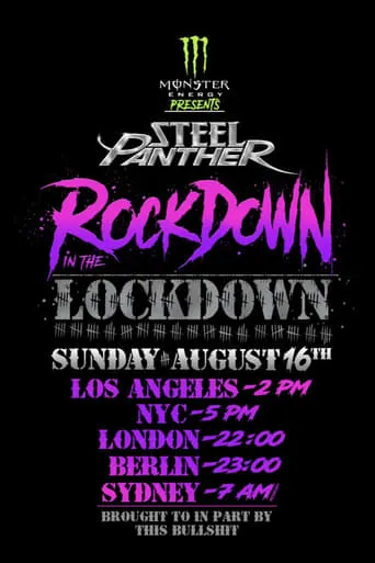 Steel Panther - Rockdown In The Lockdown movie poster - Entertainment content
