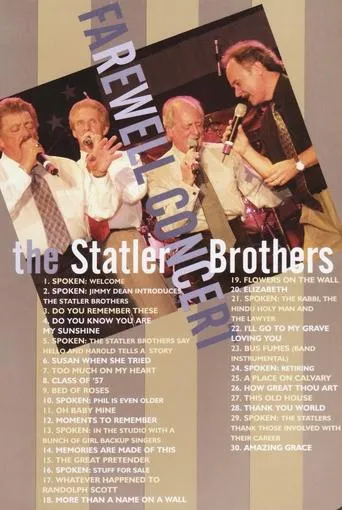The Statler Brothers Farewell Concert movie poster - Entertainment content