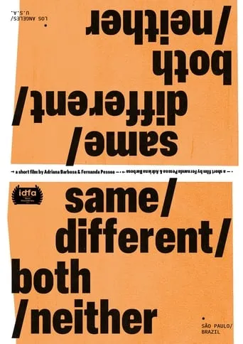 Same/Different/Both/Neither movie poster - Rated 10/10