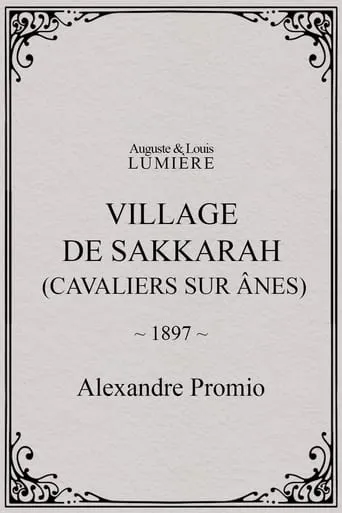 Village de Sakkarah (cavaliers sur ânes) movie poster - Entertainment content