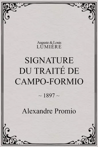 Signature du traité de Campo-Formio movie poster - Entertainment content