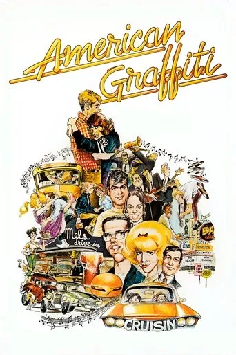 American Graffiti movie poster - Rated 7/10