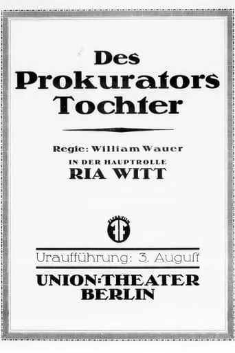Des Prokurators Tochter movie poster - Entertainment content