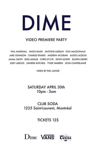 The Dime Video movie poster - Entertainment content