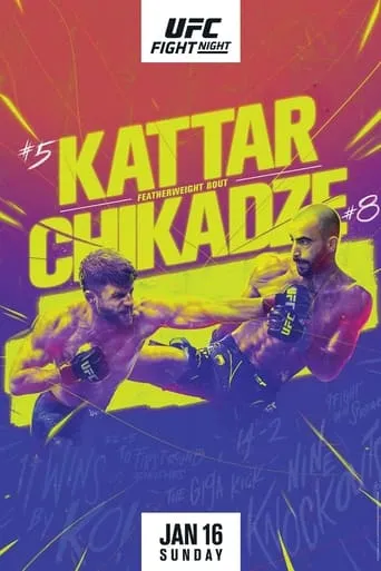 UFC on ESPN 32: Kattar vs. Chikadze movie poster - Entertainment content
