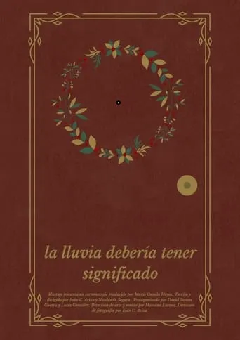 La lluvia debería tener significado movie poster - Entertainment content