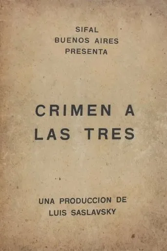 Crimen a las tres movie poster - Entertainment content