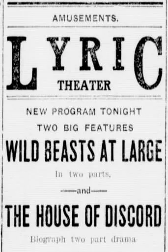 Wild Beasts at Large movie poster - Entertainment content