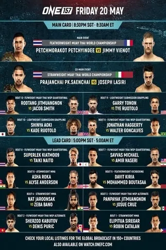 ONE Championship 157: Petchmorakot vs. Vienot movie poster - Entertainment content