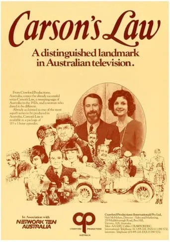 Carson's Law TV series poster - Rated 5/10