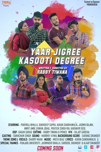 Yaar Jigree Kasooti Degree TV series poster - Rated 4/10