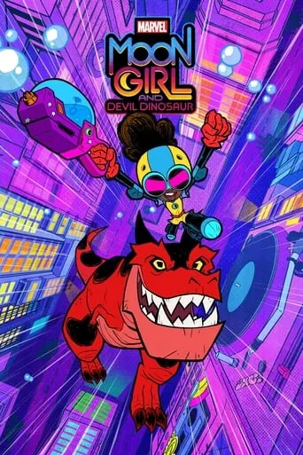 Marvel's Moon Girl and Devil Dinosaur TV series poster - Rated 7.879/10